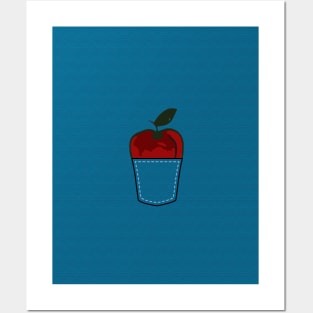 Red Apple in Pocket Posters and Art